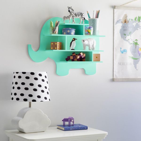 Wall-Mounted Elephanto Ornament Organizer Floating Shelve Decor - waseeh.com