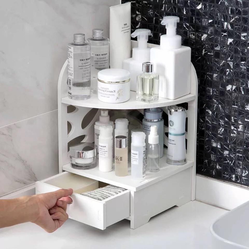 Makeup Floor Corner Organizer Rack - waseeh.com