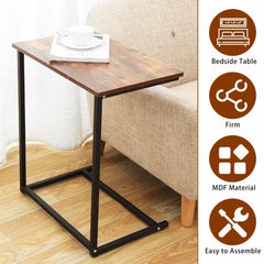 Straight Rectangle Coffee Office laptop Bedroom Side Table (MDF) - waseeh.com