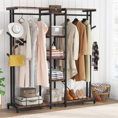 Murky Duty Bedroom Shoe Coat Hang Organizer Rack - waseeh.com