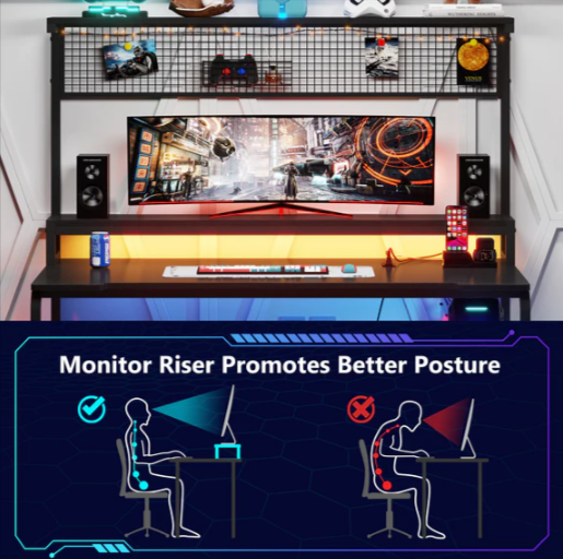 The Patulous Computer Home Office Workstation Desk Table - waseeh.com