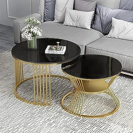 Mocker Living Lounge Round Coffee Table (Set of 2)