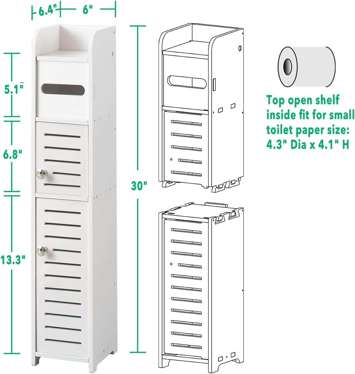 Slinel Tower Bathroom Rack - waseeh.com