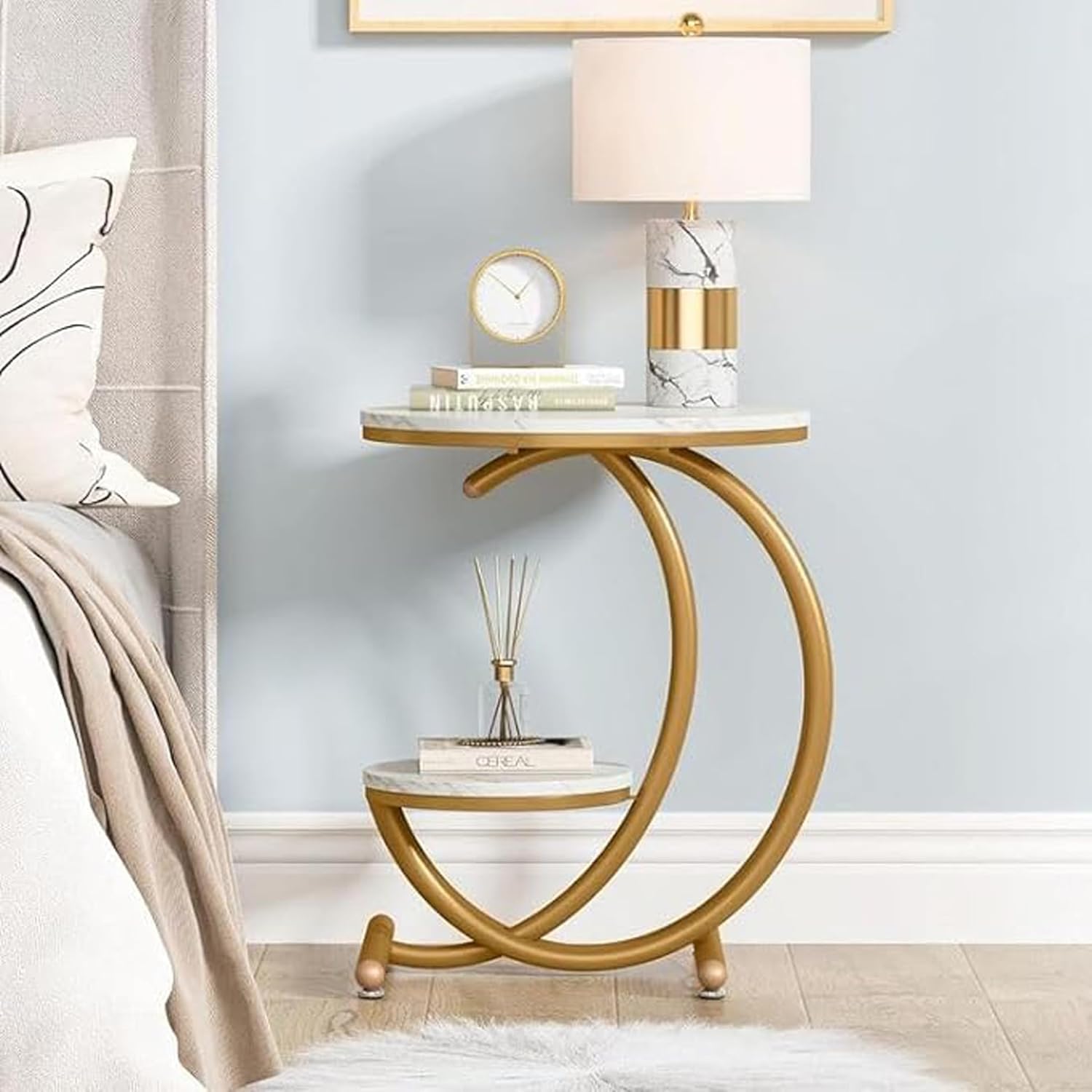 Alenz Bedside Bedroom Lounge Coffee Side Table