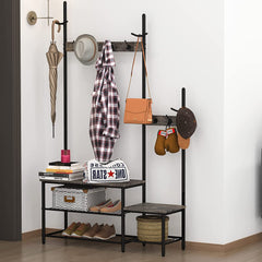 Progeny Tree Coat Shoe Bench Entryway Sturdy Organizer Storage Shelve Rack - waseeh.com