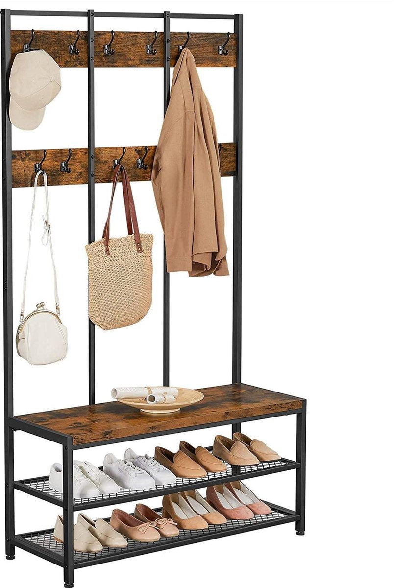 Gardero XL Cloth Shoe Coat Storage Organizer Rack - waseeh.com