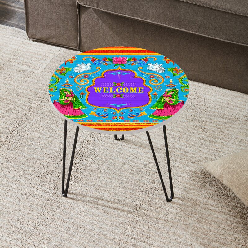 Welcome Land Living Lounge Center Side Hairpin Table - waseeh.com