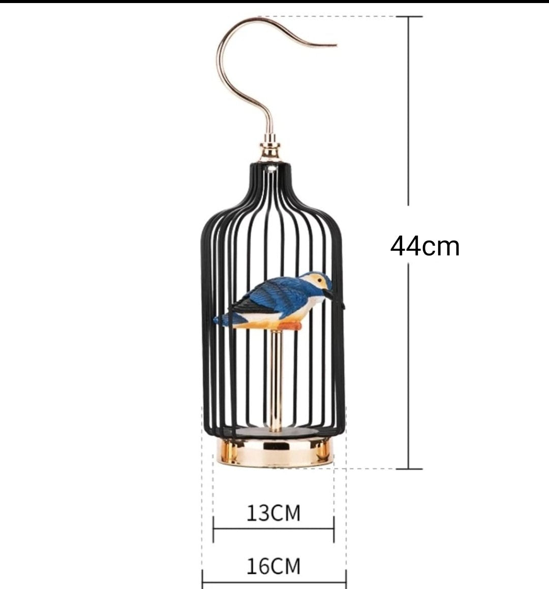 Golden Metal Birdcage Decor - waseeh.com