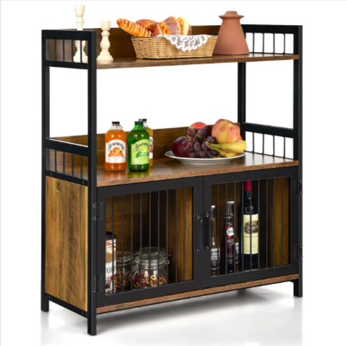 Nishtha Kitchen Bookcase Cabinet Bakers Rack - waseeh.com