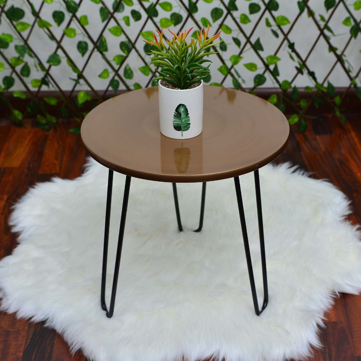 Versilla Bloom Living Lounge Center Side Center Hairpin Table - waseeh.com