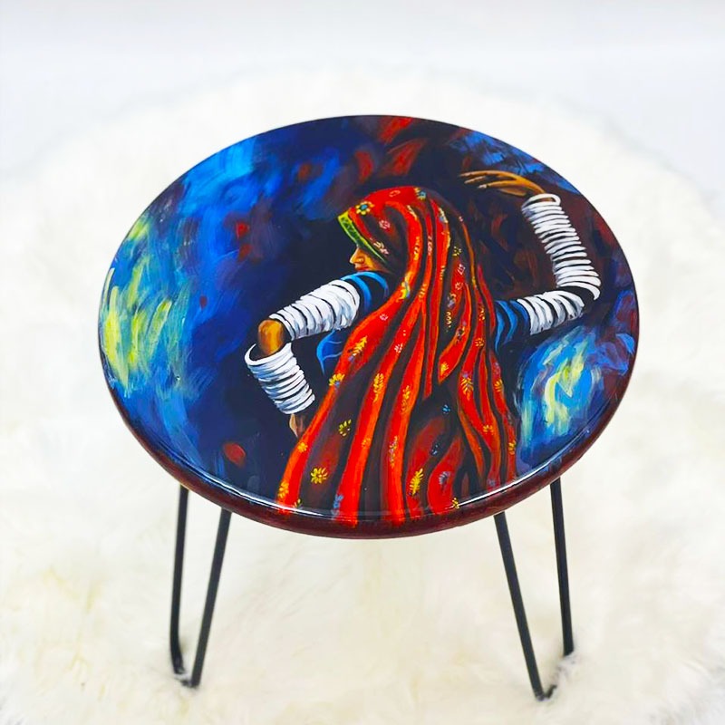 Gypsy Trad Living Lounge Center Side Hairpin Table - waseeh.com