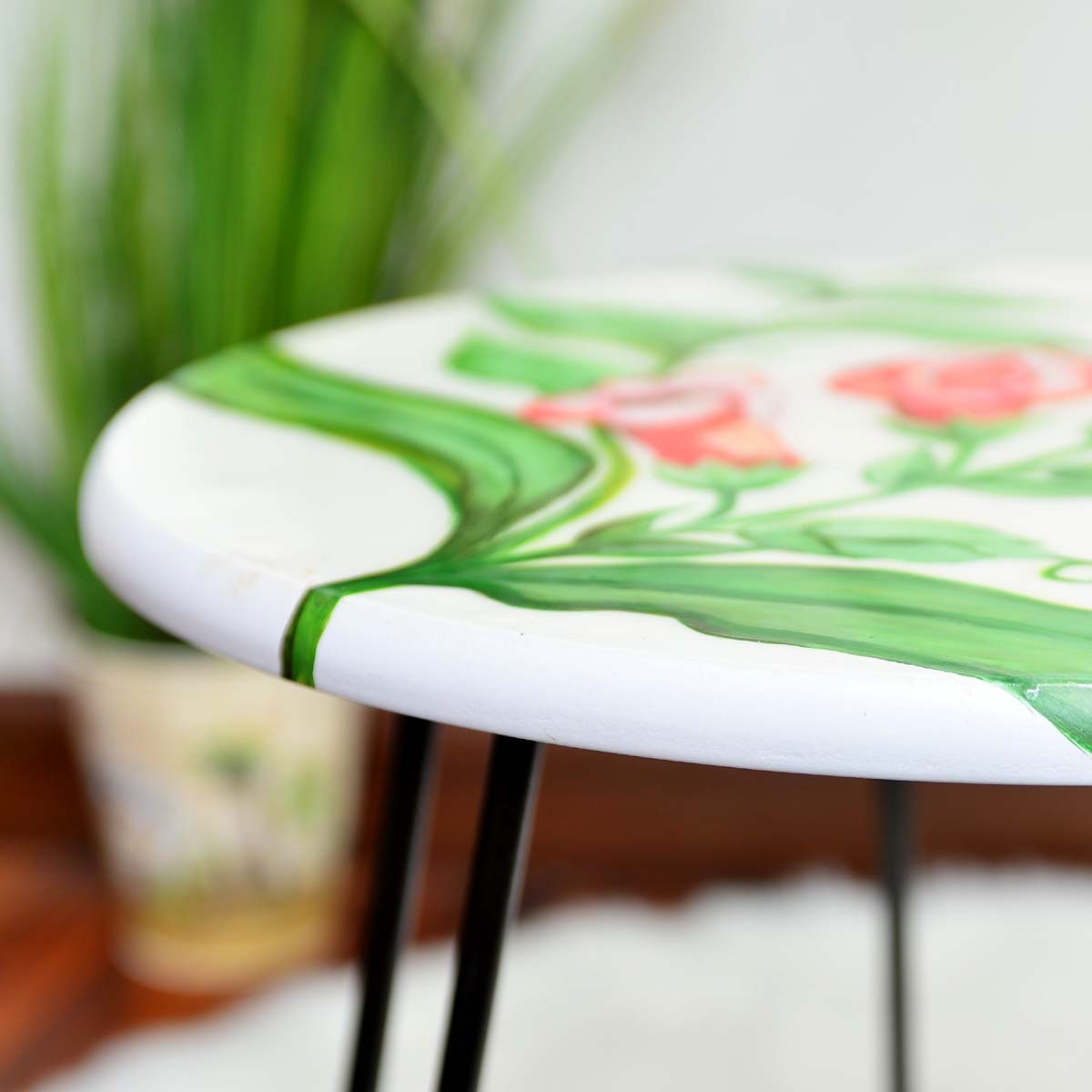 Floret Hairpin Living Lounge Center Side Hairpin Table - waseeh.com