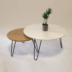 Tatami ways Contrasted Round Tables (Single) - waseeh.com