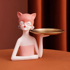 Kitty Porter Girl Sculpture - waseeh.com