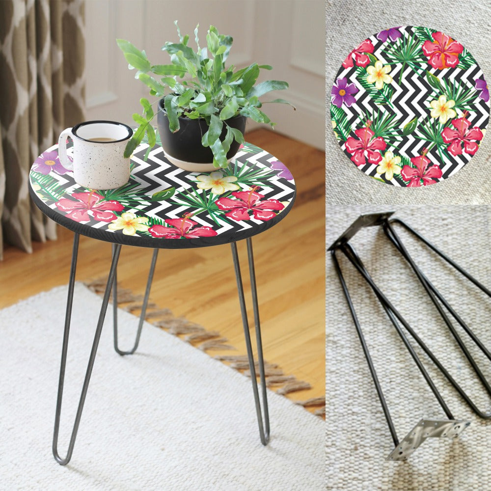 Flower Bloom Hairpin Side Center Table - waseeh.com