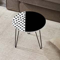 Damru Mist Living Coffee Lounge Center Side Hairpin Table - waseeh.com