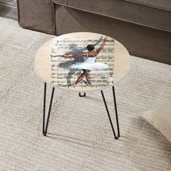 Sufi & Ballet Whirls Living Lounge Center Side Hairpin Table - waseeh.com