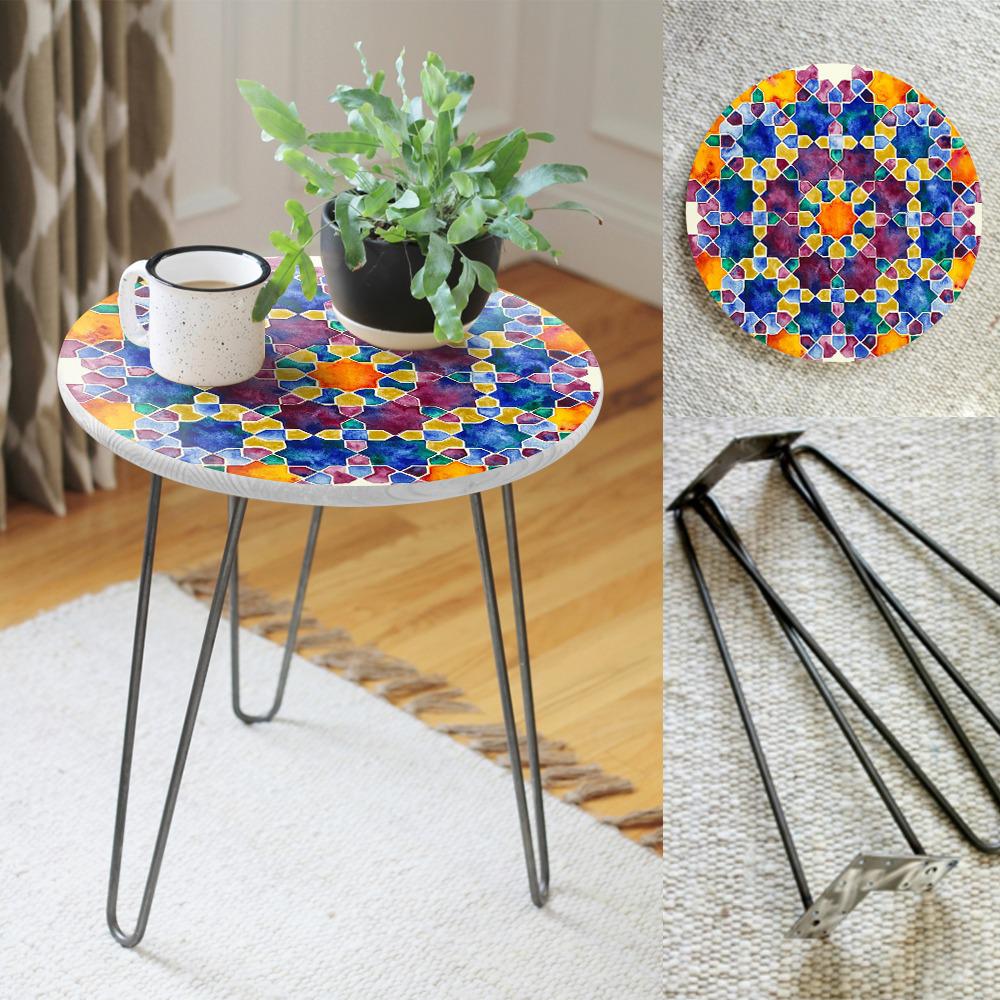 Muddle Flare Living Lounge Center Side Hairpin Table - waseeh.com