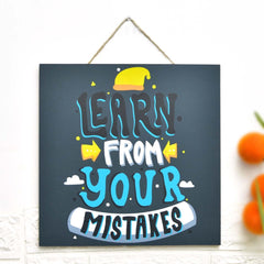 Wall "Learn Mistakes" Caption Decor - waseeh.com