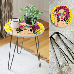 GTA Galaxy Living Lounge Center Side Hairpin Table - waseeh.com