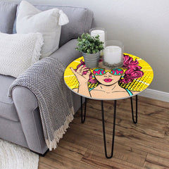 GTA Galaxy Living Lounge Center Side Hairpin Table - waseeh.com