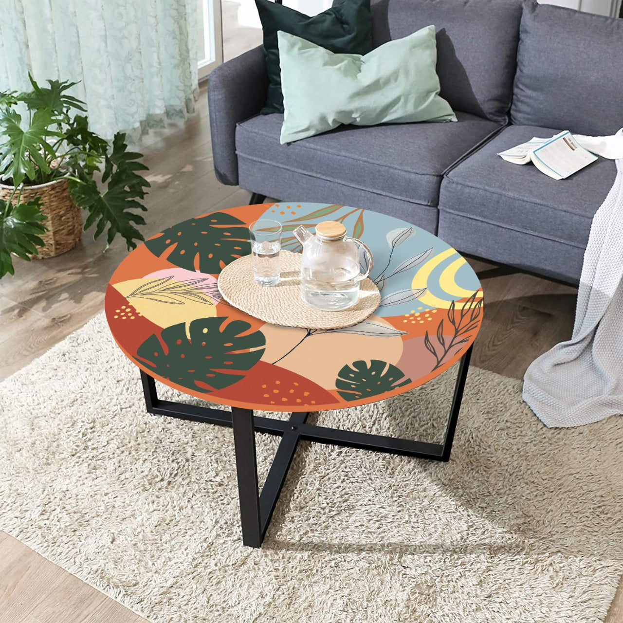 Buggard Center Living Lounge Drawing Room Coffee Table - waseeh.com