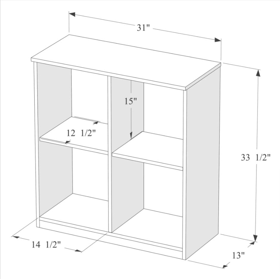 Office Taylor Living Lounge Bedroom Bookcase Organizer Cabinet - waseeh.com