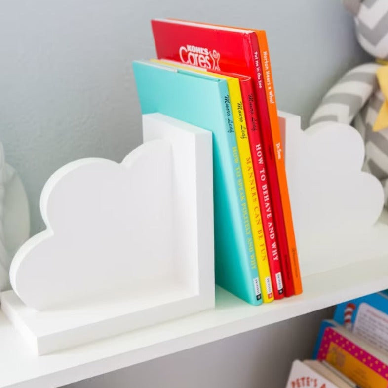 Cloudy Organizer Bookends Decor (Pack of 2) - waseeh.com