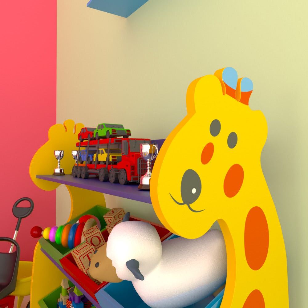 Shady Giraffe Kids Toy Bookcase Organizer Rack - waseeh.com