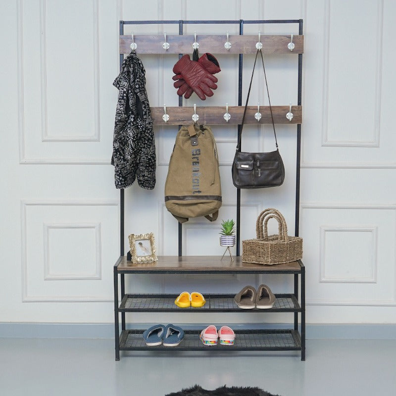 Gardero XL Cloth Shoe Coat Storage Organizer Rack - waseeh.com