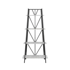 Carnation Modern Ladder Living Drawing Room Freestanding Bookcase shelve Rack - waseeh.com