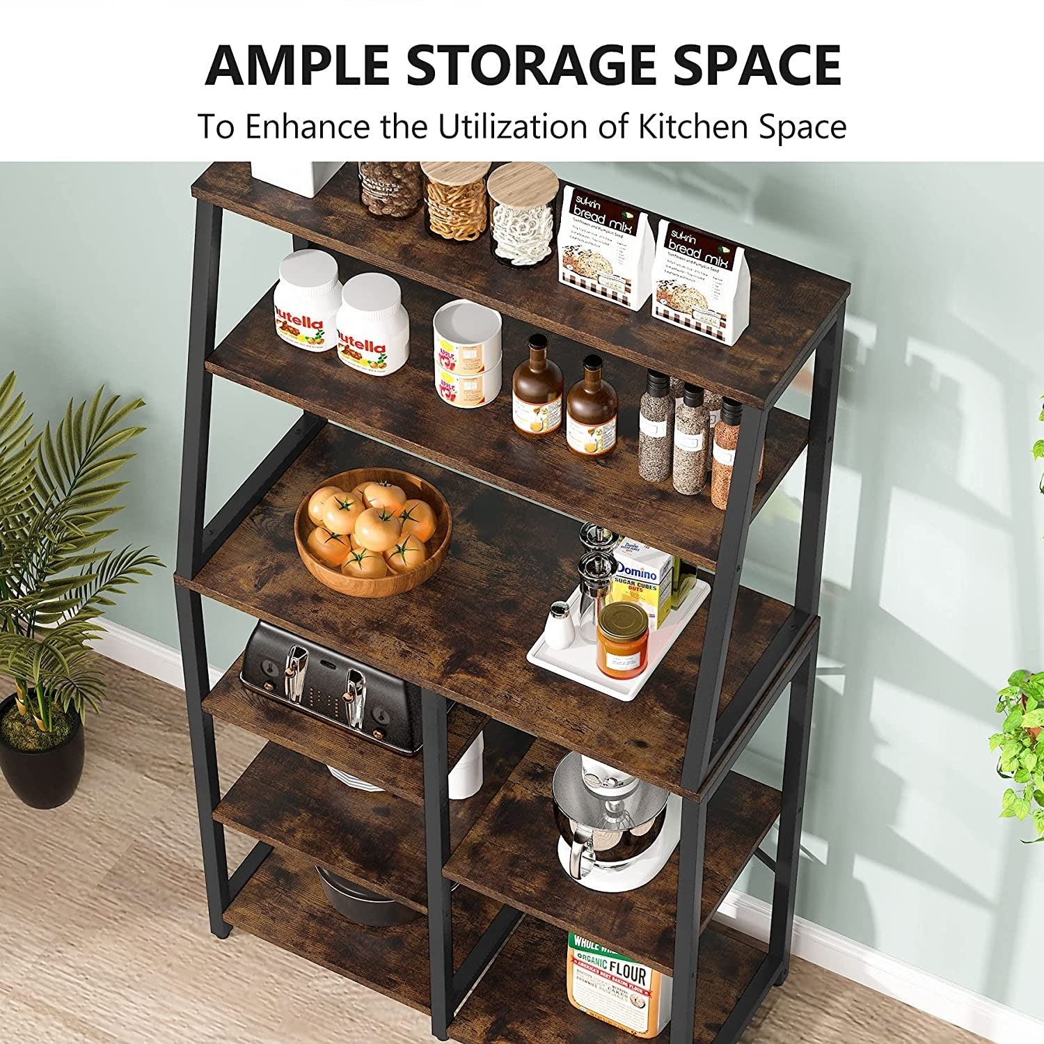 Zilla Tine Kitchen Spices Oven Organizer Storage Bakers Rack - waseeh.com