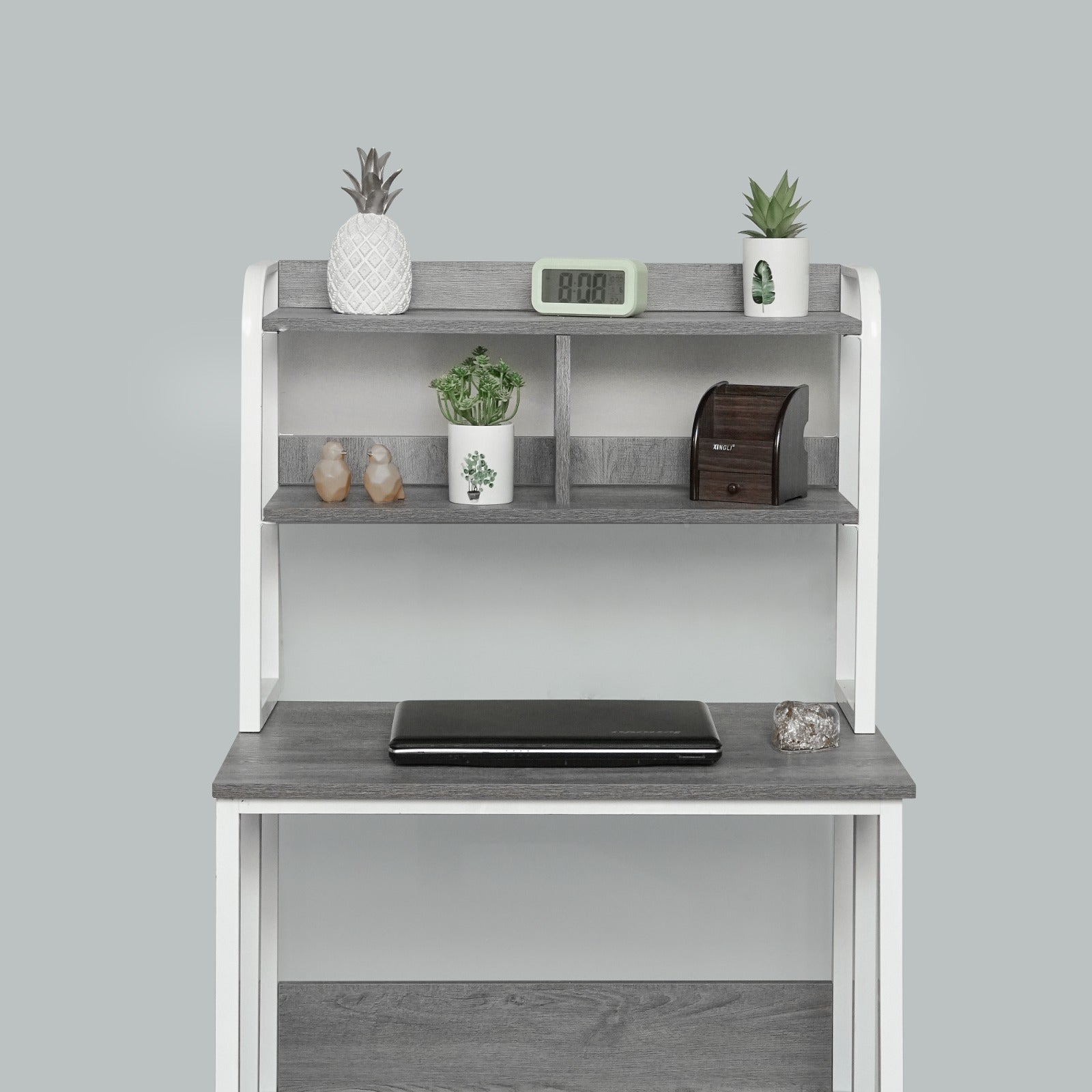 Liuzh Computer Desk Table Bookshelf Integrated Table