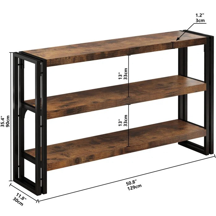 Smokestack Living Lounge Hallway Bookcase Media Console Table