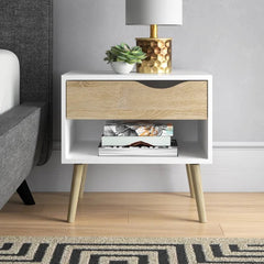 Subsist Nightstand Bedside Table With Drawer