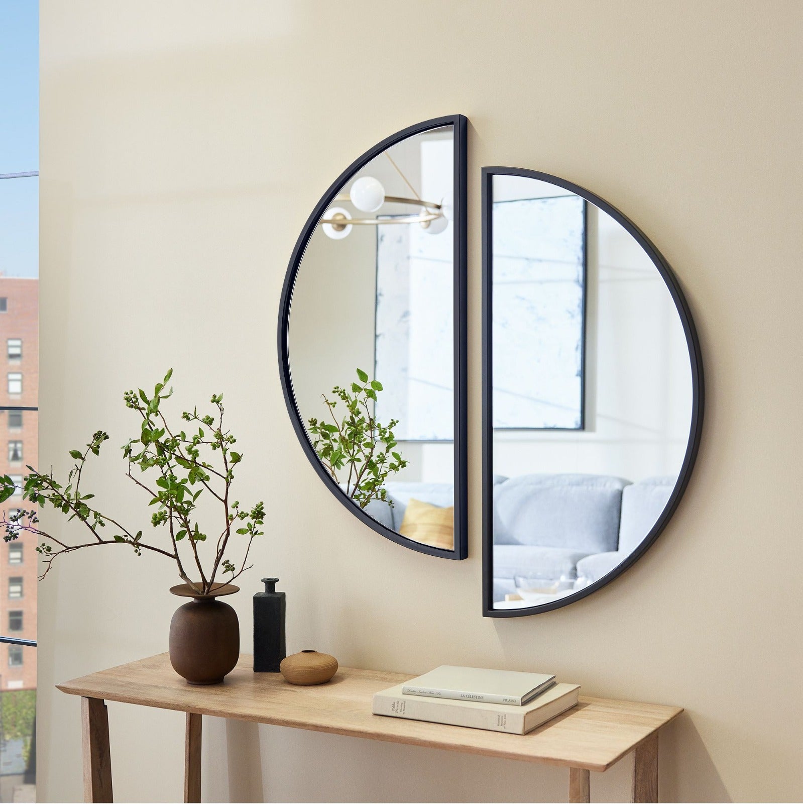 Fracti Living Lounge Wall Mirror Home Decor