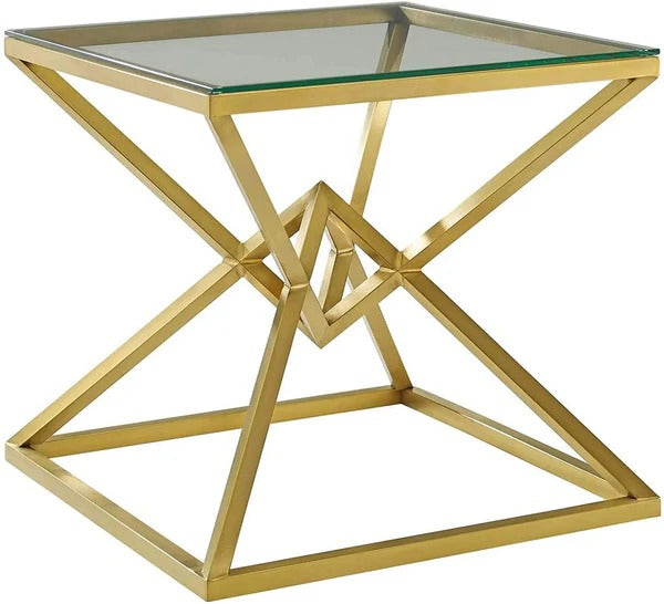 Glassy Pyramid Lounge Living Sofa Side Coffe Table