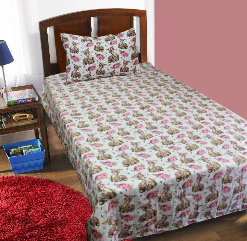 Kids Bed Sheet - Deer - waseeh.com