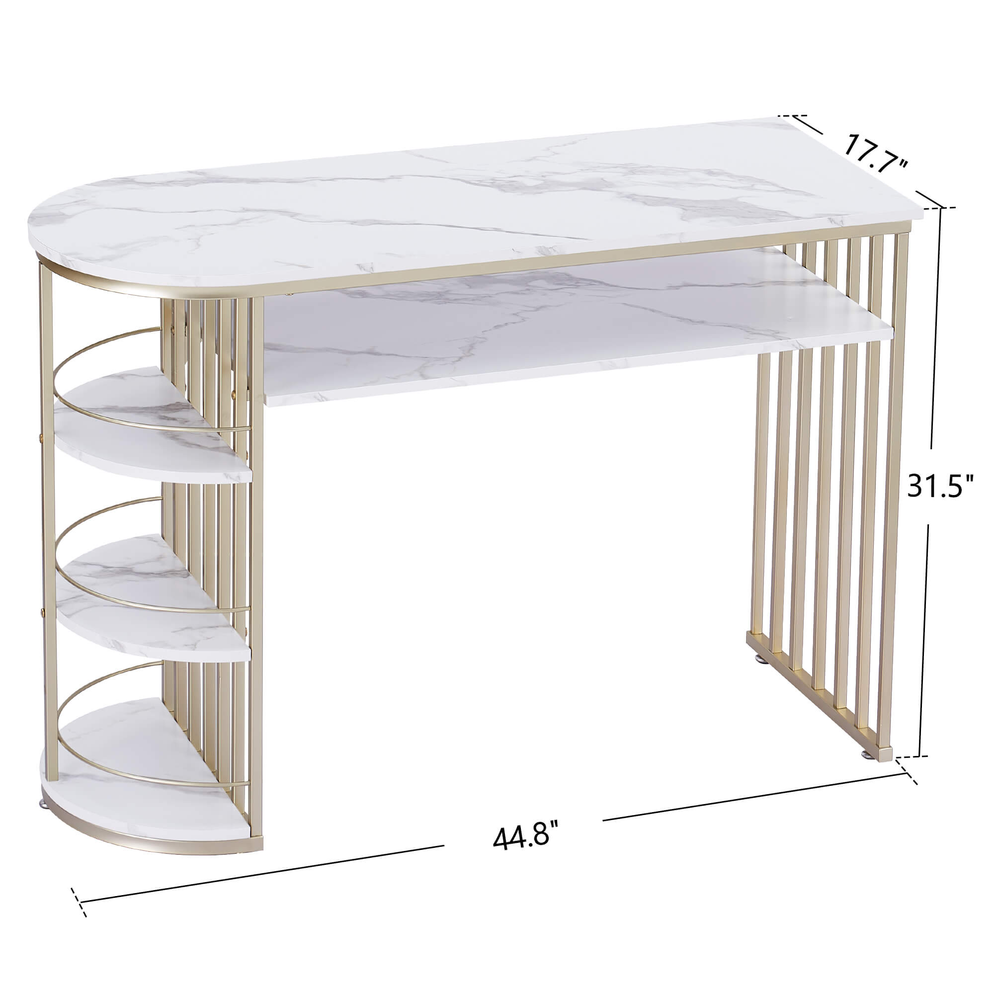 Vinita Console Table for Entryway Gold Entryway Table with Storage - waseeh.com