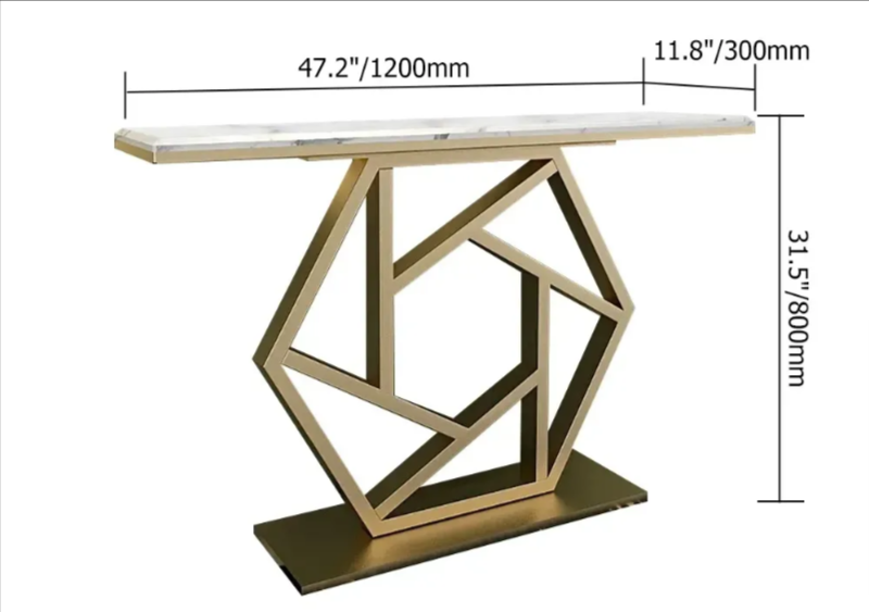 Quadratic Living Lounge Drawing Room Console Table - waseeh.com