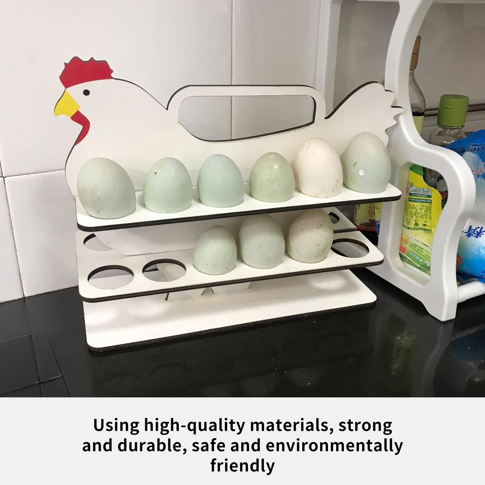 Chicky Spiral Egg Holder Organizer Tray - waseeh.com