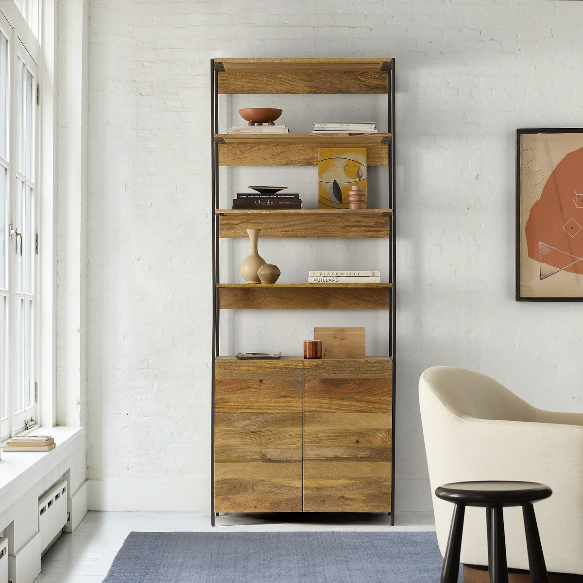 Modu Open & Closed Storage Cabinet Bookcase Organizer Rack