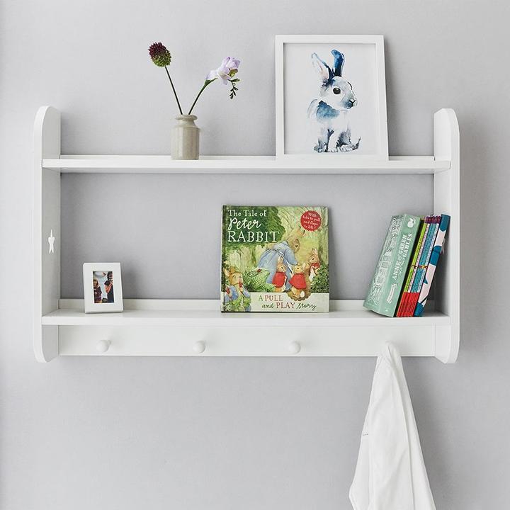 Rustic Star Kids Bedroom Organizer Floating Shelve - waseeh.com