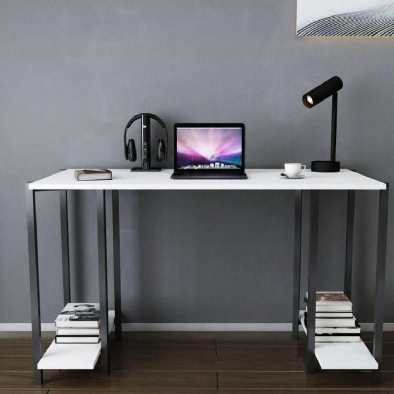 White Aerol Work Writing Home Office Desk Table - waseeh.com