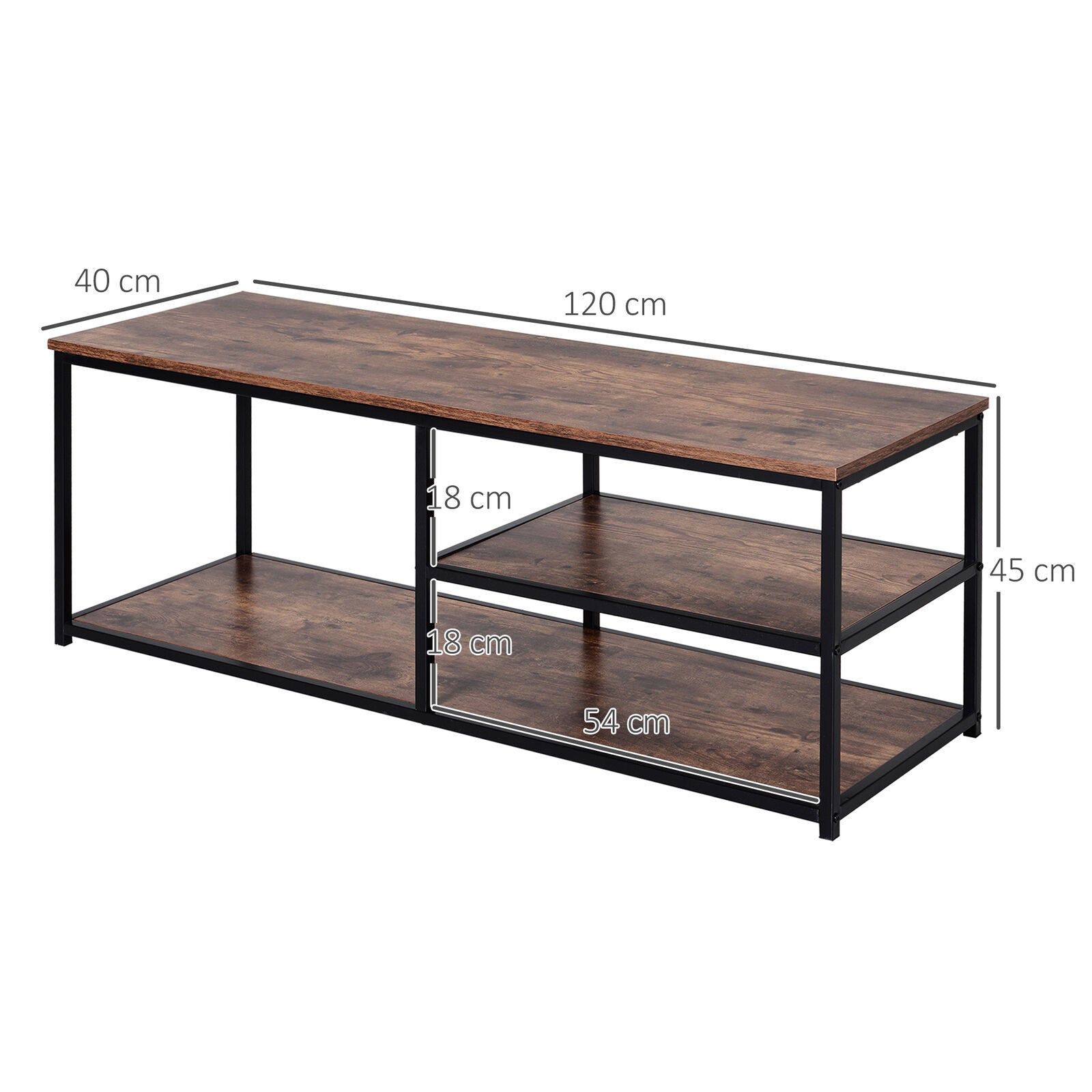 Armadio Lounge LED Media Console Table