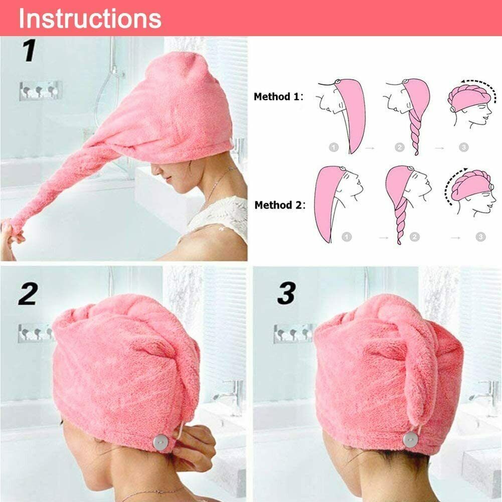 Turban Towel Microfibre Head Wrap - waseeh.com